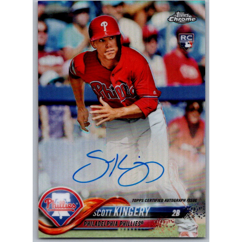 SCOTT KINGERY RA-SK CHROME REFRACTOR 274/499 Autographe