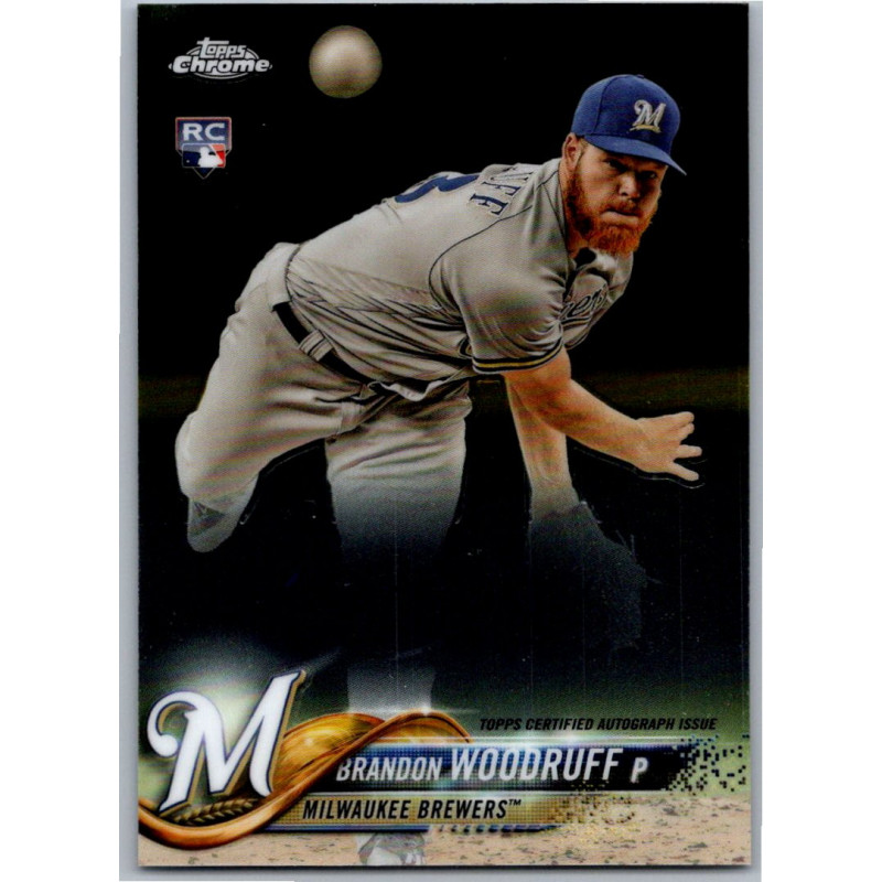 BRANDON WOODRUFF RA-BW CHROME   Autographe