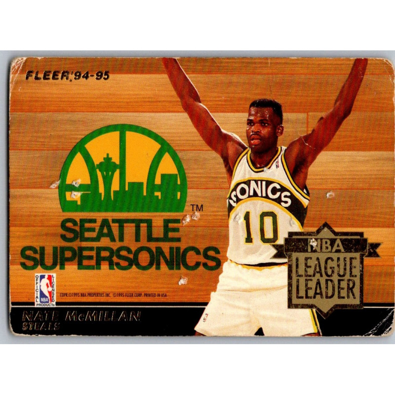 JOHN STOCKTON - NATE MCMILLAN  FLEER 94-95