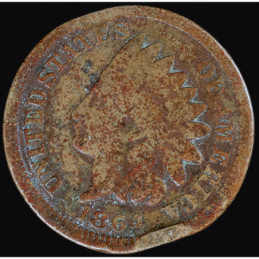 1863 - Indian Cent