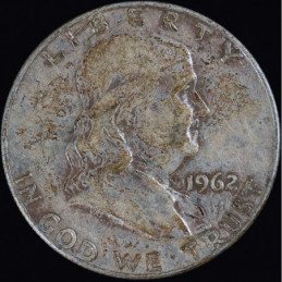 Half Dollar 1962 D Franklin...