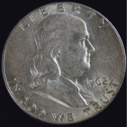 Half Dollar 1962 D Franklin...