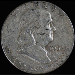 Half Dollar 1962 D Franklin...
