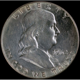 Half Dollar 1962 D Franklin...