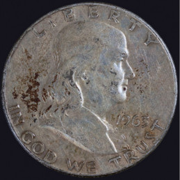 Half Dollar 1963 D Franklin...