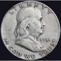 Half Dollar 1951 Franklin -...
