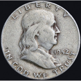 Half Dollar 1952 D Franklin...