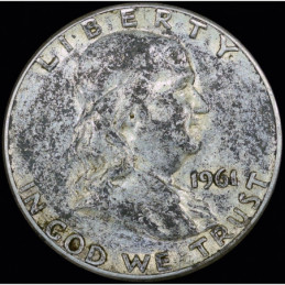 Half Dollar 1961 Franklin -...