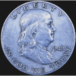 Half Dollar 1949 D Franklin...