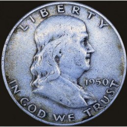 Half Dollar 1950 D Franklin...