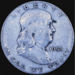Half Dollar 1953 S Franklin...