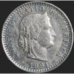 Suisse - 1991 - 20 Rappen