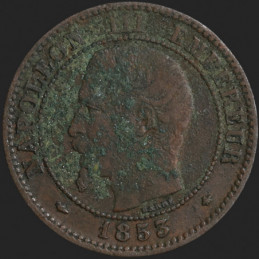 France - 1853 BB - 2 Centimes