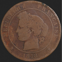 France - 1878 - 10 Cts - Ceres