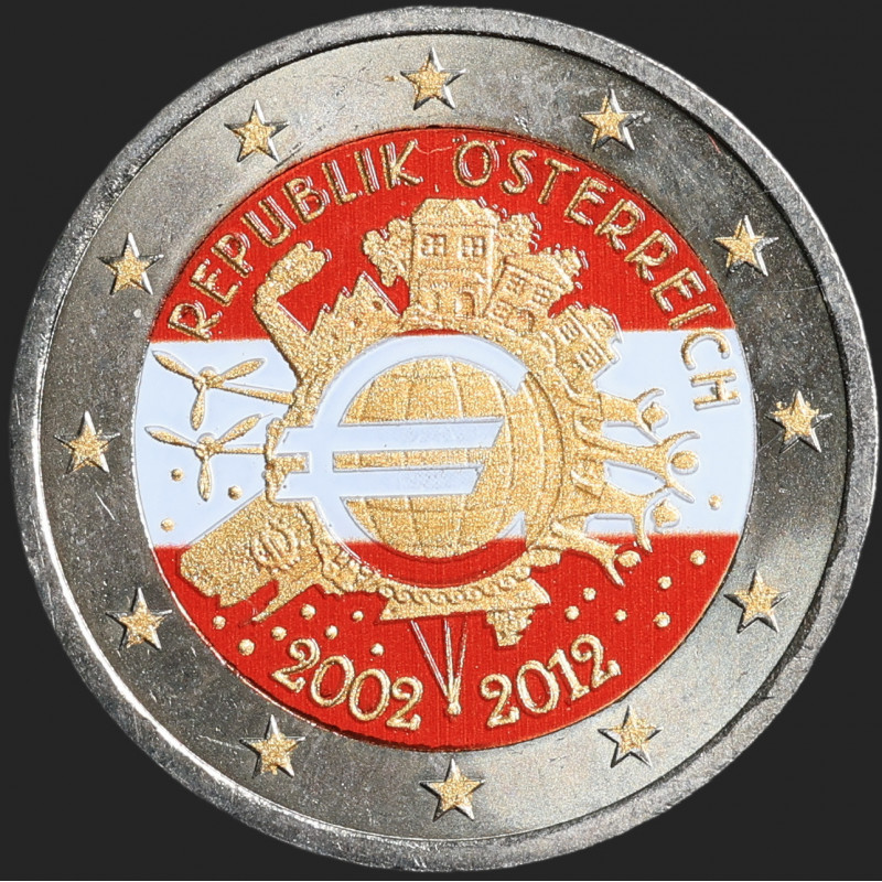 France - 2012 - 2 Euro - Autriche - Colorisé