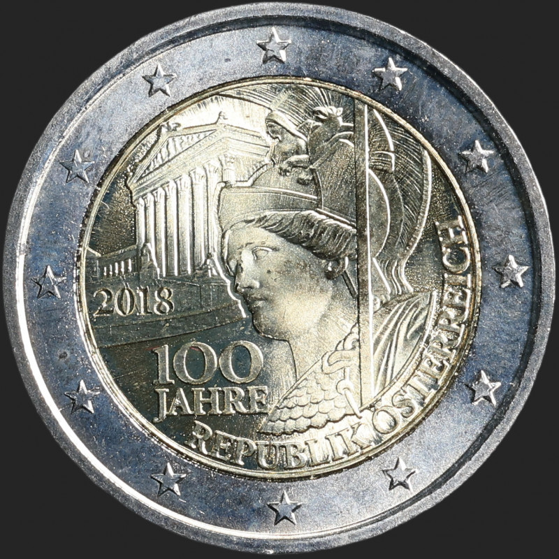 France - 2018 - 2 Euro - Autriche