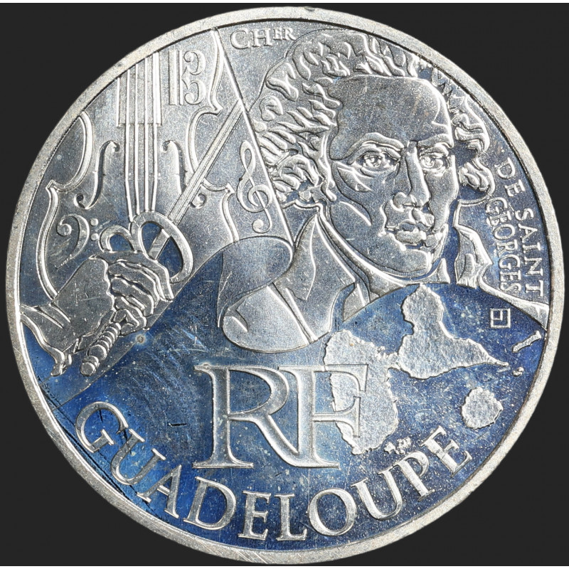France - 2011 - 10 Euro - Silver - Guadeloupe