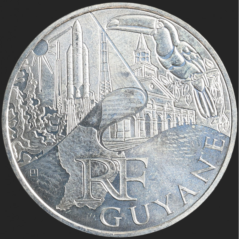 France - 2011 - 10 Euro - Silver - Guyane