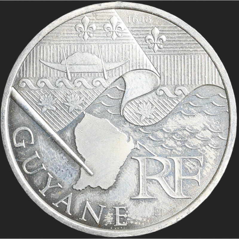 France - 2010 - 10 Euro - Silver - Guyane