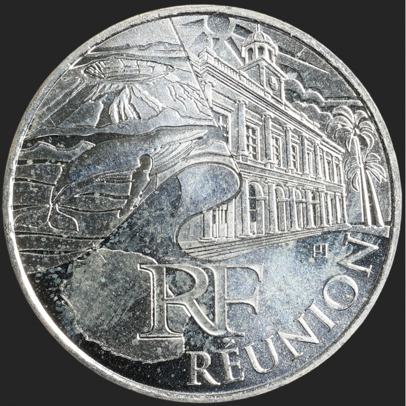 France - 2011 - 10 Euro - Silver - Reunion