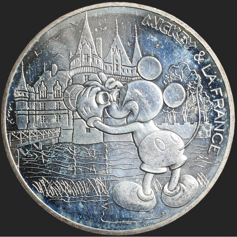 France - 2018 - 10 Euro - Silver - Mickey