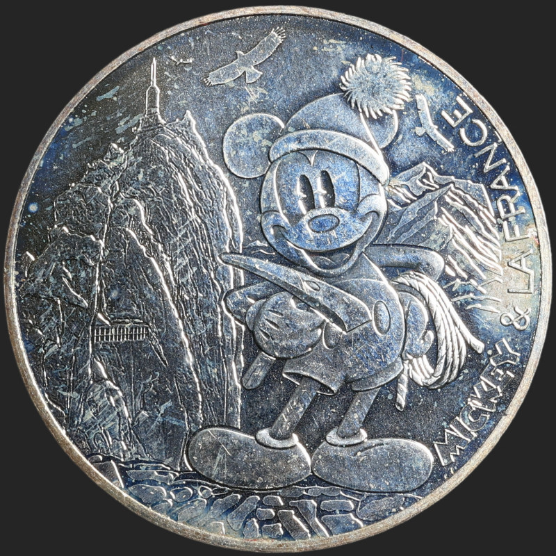 France - 2018 - 10 Euro - Silver - Mickey