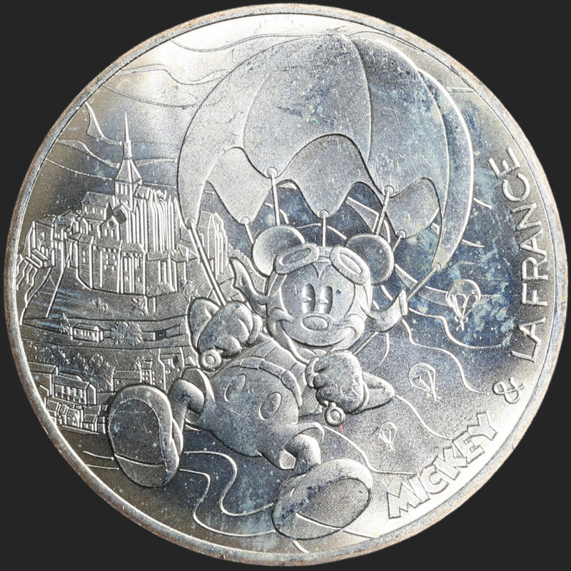 France - 2018 - 10 Euro - Silver - Mickey