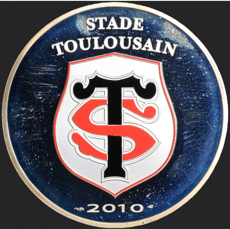 France - 2010 - 10 Euro - Silver - Rugby Stade Toulousain - UNC