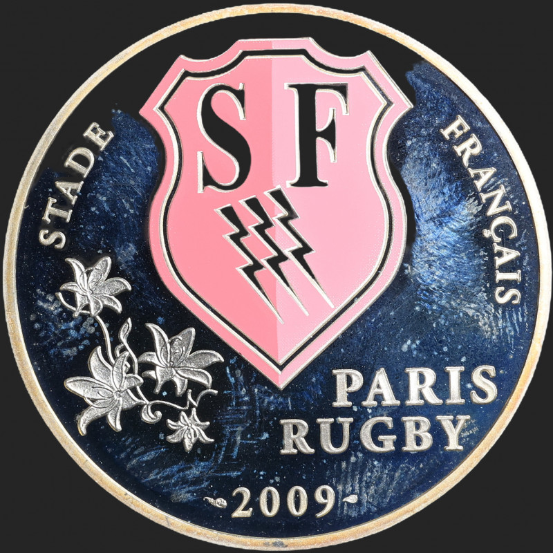 France - 2009 - 10 Euro - Silver - Rugby Stade Français - UNC