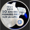 France - 2019 - 10 Euro - Silver - Premier Pas sur la Lune - UNC - image 2