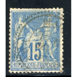Sage 15 c. Bleu - Cachet...