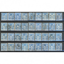 Lot de 36 Sage 15 c. Bleu -...