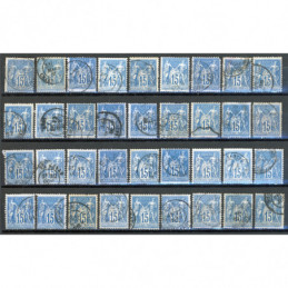 Lot de 36 Sage 15 c. Bleu -...