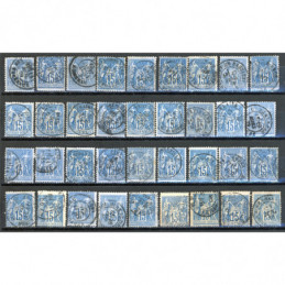 Lot de 36 Sage 15 c. Bleu -...