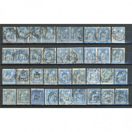 Lot de 36 Sage 15 c. Bleu -...