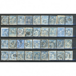 Lot de 36 Sage 15 c. Bleu -...