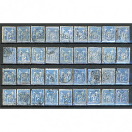 Lot de 36 Sage 15 c. Bleu -...