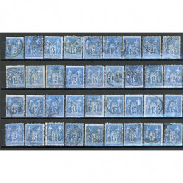 Lot de 36 Sage 15 c. Bleu -...