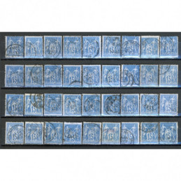 Lot de 36 Sage 15 c. Bleu -...