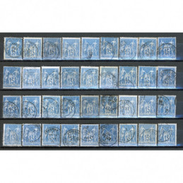Lot de 36 Sage 15 c. Bleu -...