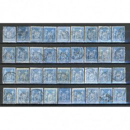 Lot de 36 Sage 15 c. Bleu -...