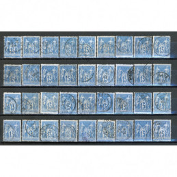 Lot de 36 Sage 15 c. Bleu -...