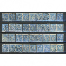 Lot de 36 Sage 15 c. Bleu -...