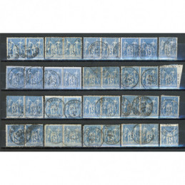 Lot de 36 Sage 15 c. Bleu -...