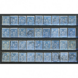 Lot de 36 Sage 15 c. Bleu -...