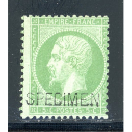 YT 20 f Neuf * - SPECIMEN...