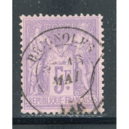 YT 95 f Oblitéré Lilas Vif...