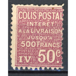 YT 72 - Neuf * Colis Postal