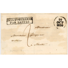 lettre maritime de 1830