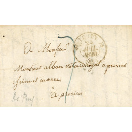 1830 – Lettre manuscrite du...
